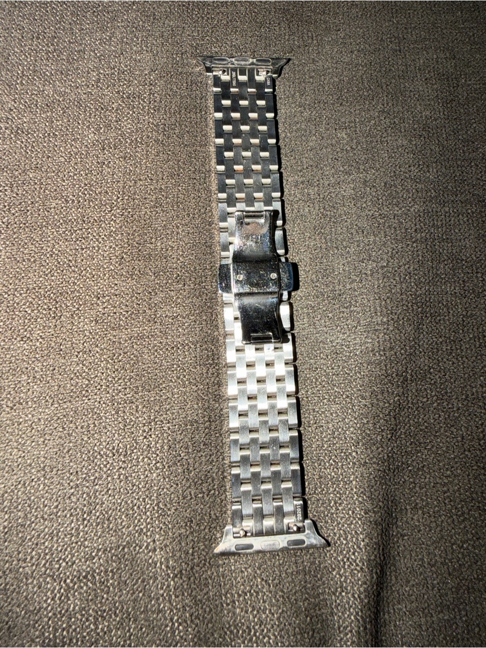 Michele Apple Silver/Rose Gold Linked Smartwatch Band - Picture 4 of 4